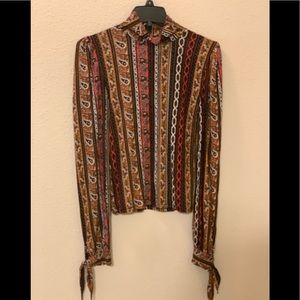 Free people long sleeve shirt